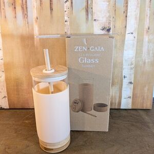 Zen Gaia Eco Reusable Glass Tumbler - Peach 🍑